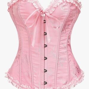 Lace up bustier top corset small